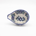 Durszlak / cedzak ceramiczny A506 D7 – ręcznie malowana ceramika bolesławiecka, praktyczny i dekoracyjny do odcedzania makaronu, warzyw i owoców.
